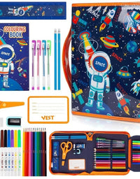 Vest Zip-It Pencil Case With Stationery For Kids - 36 Pcs
