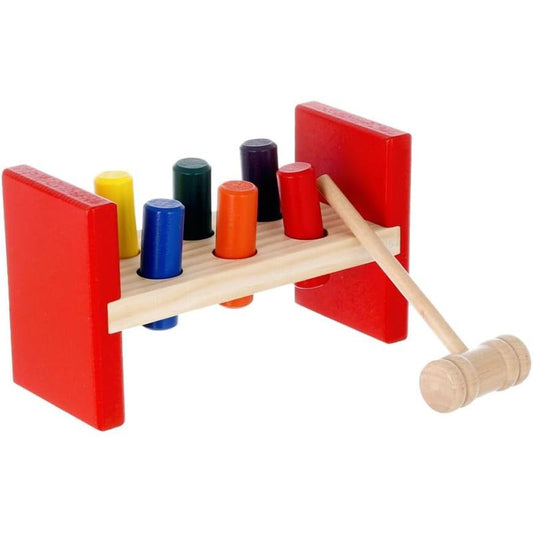 Wooden Hammering Toy - Develop Fine Motor Skills & Educational Fun for Toddlers