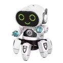 Children electronic intelligent robot toy dancing walking singing robot with light music