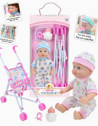 Adorable Baby Doll With Stroller For Kids
