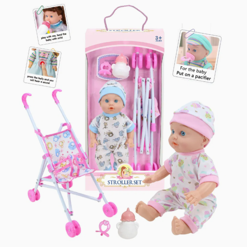 Adorable Baby Doll With Stroller For Kids