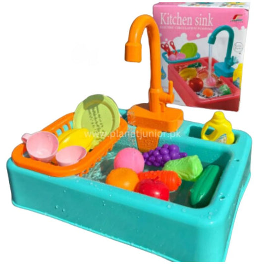 Mini Electric Kitchen Sink  Real Water Play for Little Chefs