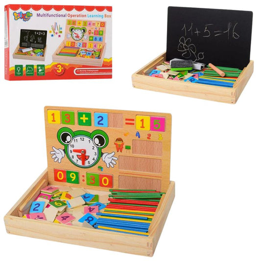 Multifunctional Educational Learning Box Math, Time & Creativity Toy for Kids