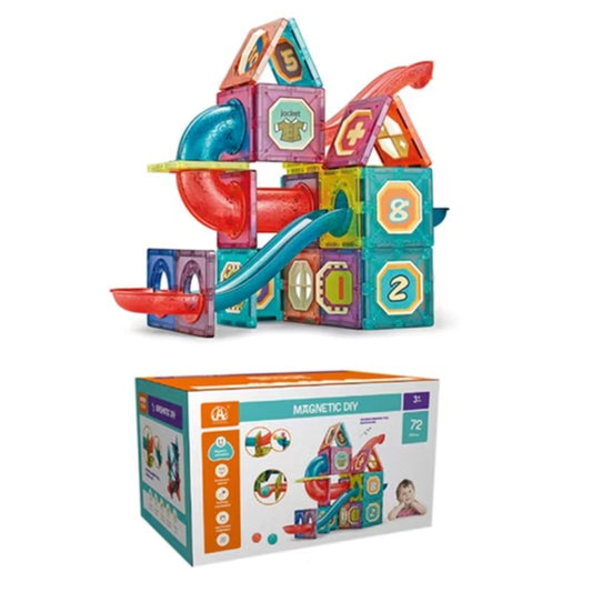 72 PCS Colorful Magnetic Building Blocks – Endless Fun for Kids