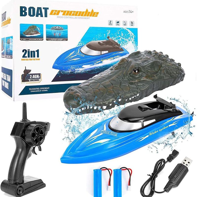 Croc Racer 2-in-1: Turbo RC Boat for All Ages