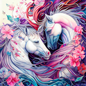 Jigsaw Puzzle Mystical Horses 300