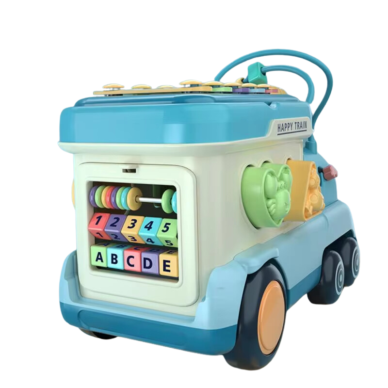 Happy Train Montessori Activity Toy With Striking Musical Piano For Kids