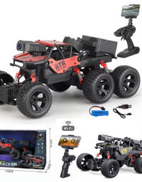 Remote-Controlled Alloy Climbing Camera Car Toy For Kids
