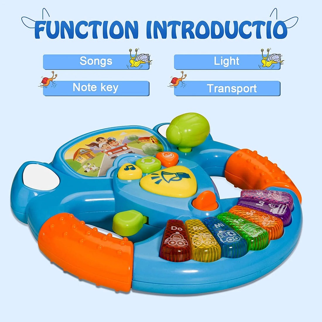 My Baby Steering Wheel – Music, Lights & Transport Fun for Little Drivers