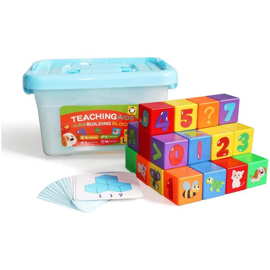 Colorful Stacking Cube Blocks  Fun & Educational Toy for Preschoolers