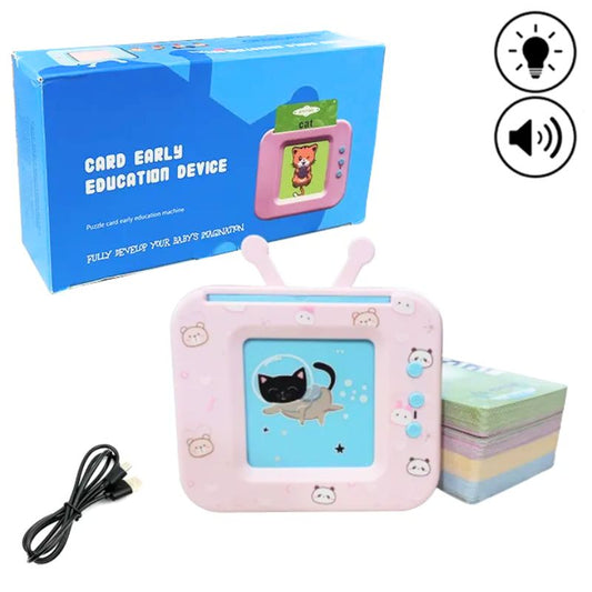 Educational Words English and Urdu learning Hello Kitty TV With 202 Flash Cards Early Education Device - Assorted Color