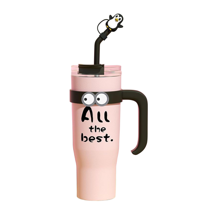 Stainless Steel Insulated Travel Mug With Straw (1200ml)