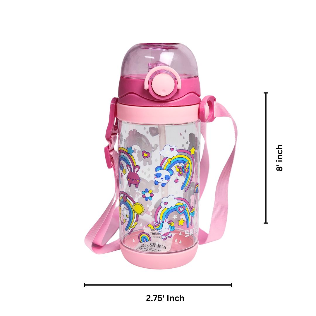 Unicorn Themed School Backpack With Water Sipper For Kids