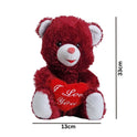 Red Cute Lovely Teddy Bear Stuff Toy 33x13 Premium Pre-loved