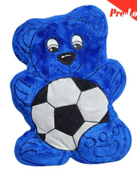 Cute Blue Foot Ball Lovely Teddy Bear Stuff Toy 41Cm Premium Pre-loved
