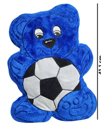 Cute Blue Foot Ball Lovely Teddy Bear Stuff Toy 41Cm Premium Pre-loved
