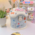 Adorable Bunny Design Coin Box With Cute Stickers And Patches