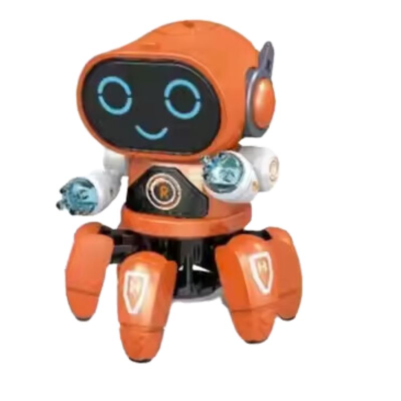 Children electronic intelligent robot toy dancing walking singing robot with light music