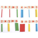 Wooden Mathematics Toy With Colourful Sticks & Drawing Board For Kids