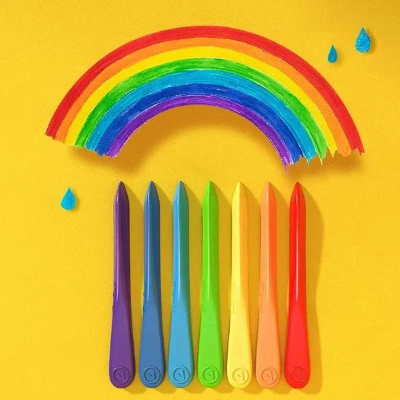 12 Piece Color Triangular Crayons