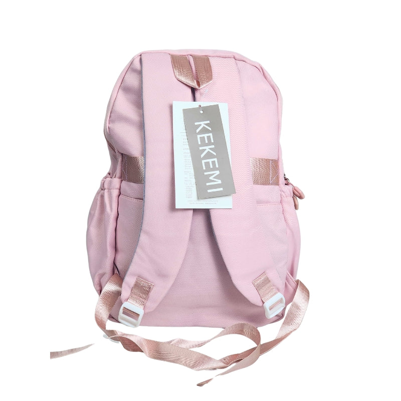 Hello KEKEMI Premium Quality School Bag Collage Backpack Pink 16 Inch (8559)