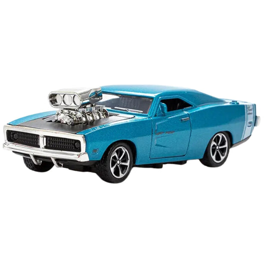 Realistic Dodge Charger Vintage Car Model Toy For Kids - 1 Piece Assorted