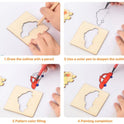 Creative Kids' DIY Wooden Stencil Drawing Set  12 Fun Designs