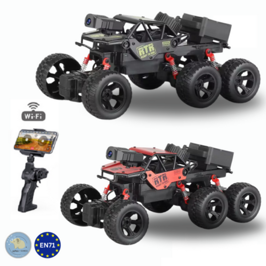 Remote-Controlled Alloy Climbing Camera Car Toy For Kids