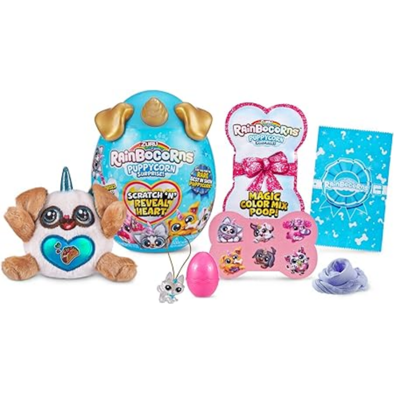 ZURU Surprise Rainbocorns-Sparkle Heart Puppycorn Toy For Kids