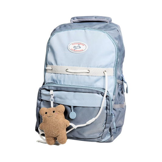 Children's Bear School Bag Waterproof Lightweight Backpack -16 Inches (Sky Blue) (909)