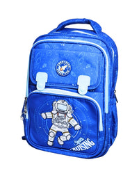 Astronaut Design Backpack For kids - 18 Inches (1198) (Blue)
