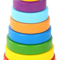 Rainbow Stacker & Shape Sorter – Wooden Rings for Endless Fun