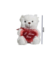 Love You White Teddy 30cm Premium Pre-loved
