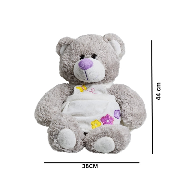 Cute Soft Teddy Bear Gray 44x38 Gray Premium Pre loved