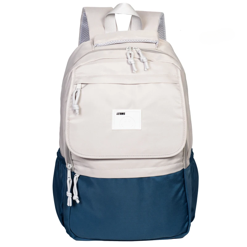 Stylish Two-Tone Backpack For Unisex