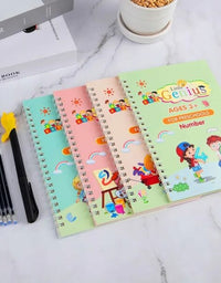 4 in 1 Pack of Sank Magic Reusable Writing Book with Pens & Refill
