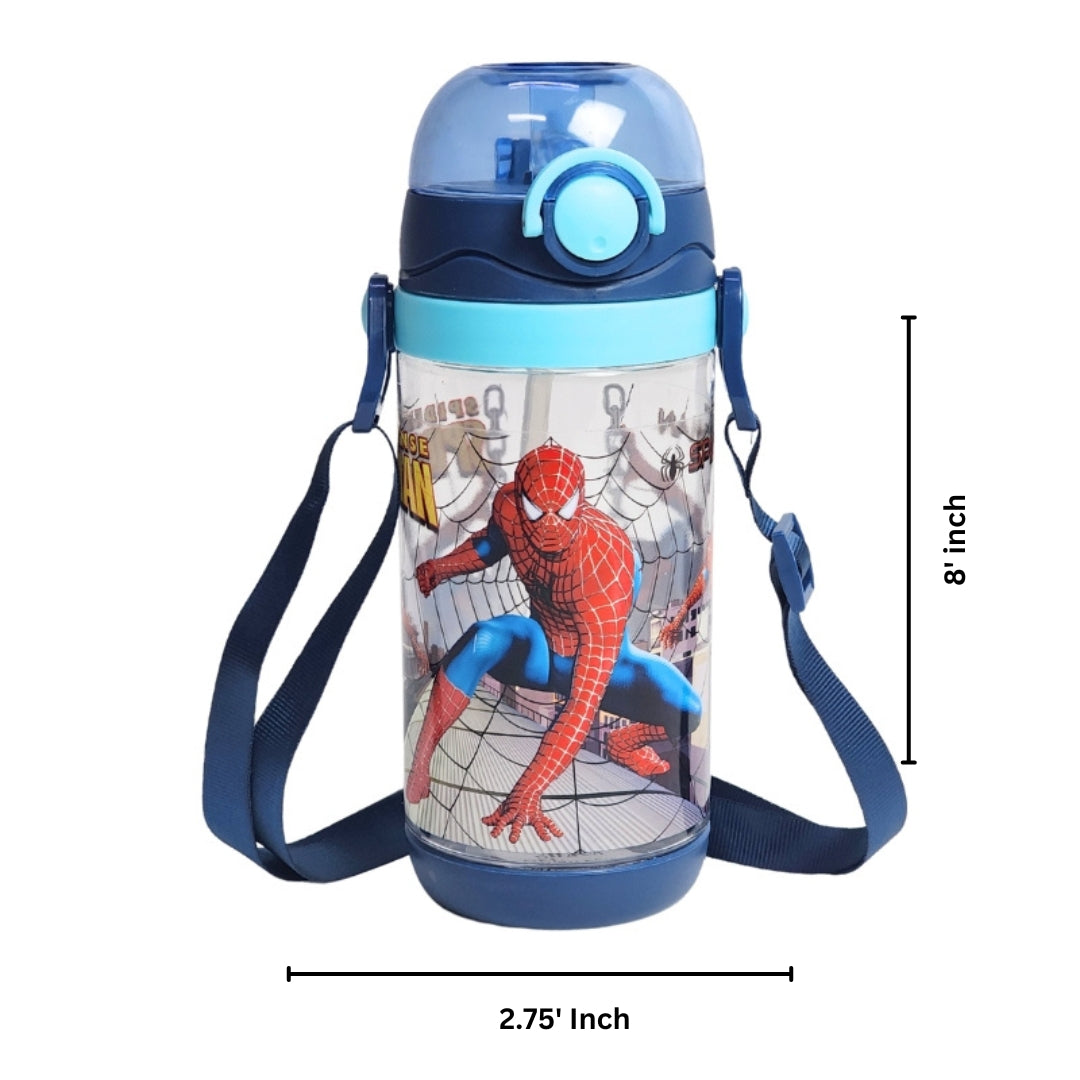 Spiderman Themed School Backpack With Water Sipper For Kids