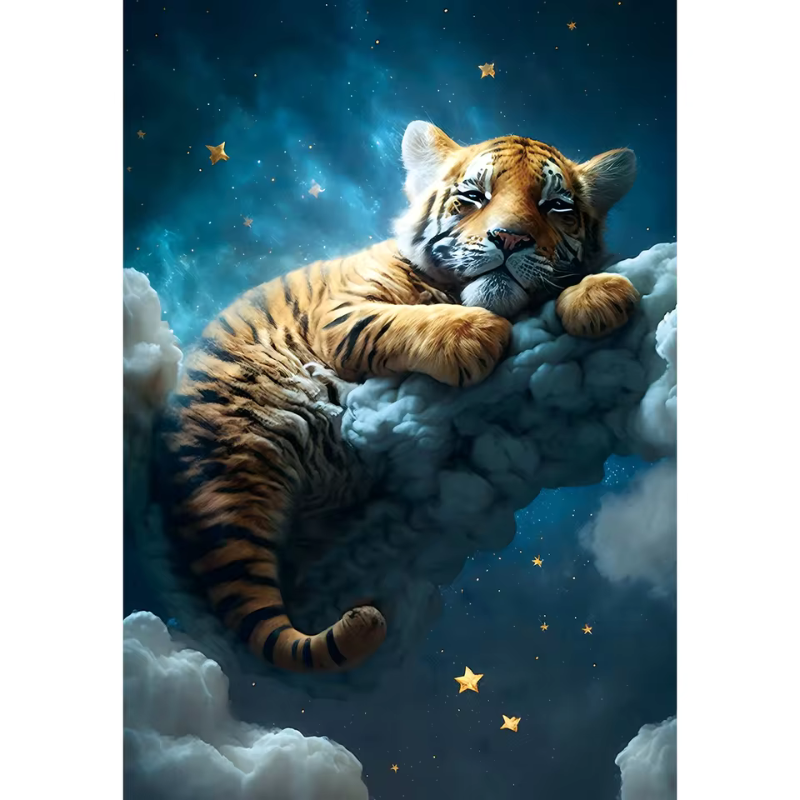 Lovely Tiger Jigsaw Puzzles 300pcs For Kids