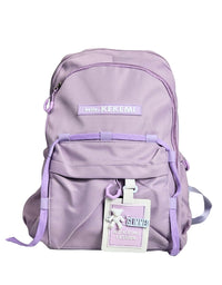 Hello KEKEMI Premium Quality School Bag Collage Backpack Light Purple 16 Inch (8559)
