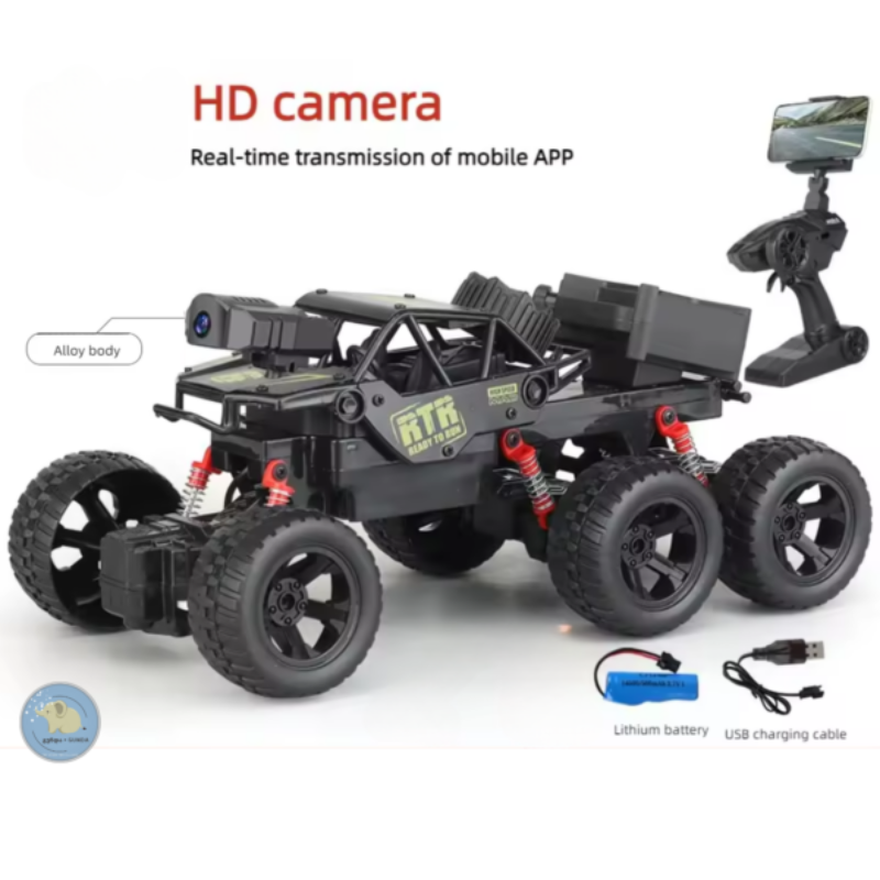 Remote-Controlled Alloy Climbing Camera Car Toy For Kids