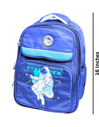 Astronaut design Backpack For Kids 16 Inches (948) (Blue) (Deal)
