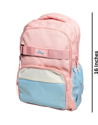 Spacious School Bag For Kids - 16 inches (959) - Pink
