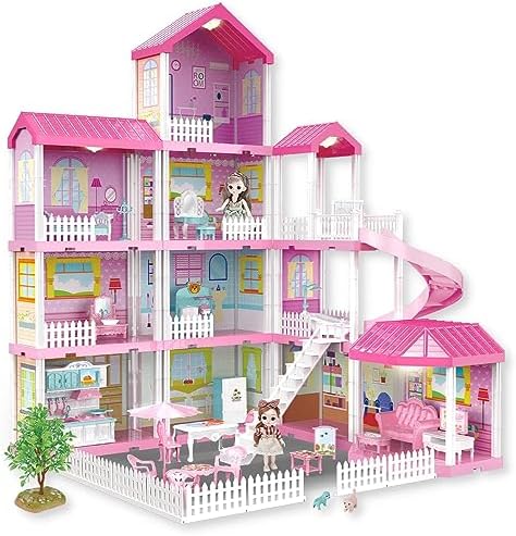 Diy Creative House Three Light Villa With 2 Cartoon Princesses