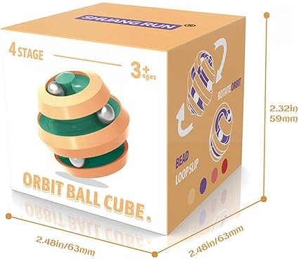 Orbit Ball Fidget Cube – Ultimate Stress Relief & Fun Spinner Toy