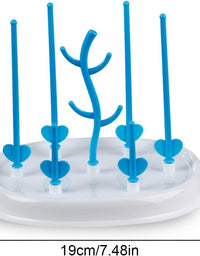 Drying Rack For Baby Feeding Bottles With Drip Tray
