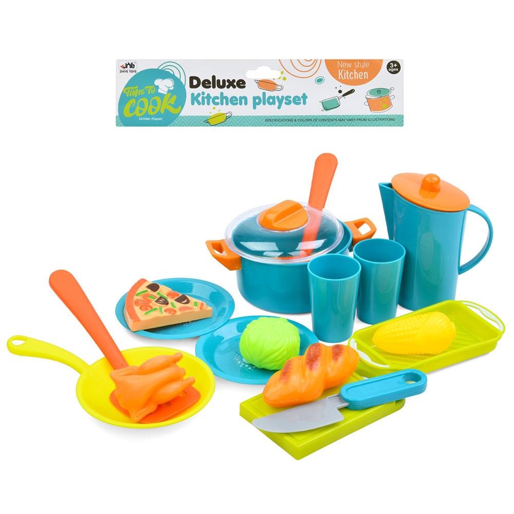 Deluxe Kitchen Playset for Kids – 20+ Piece Cooking & Dining Toy Set