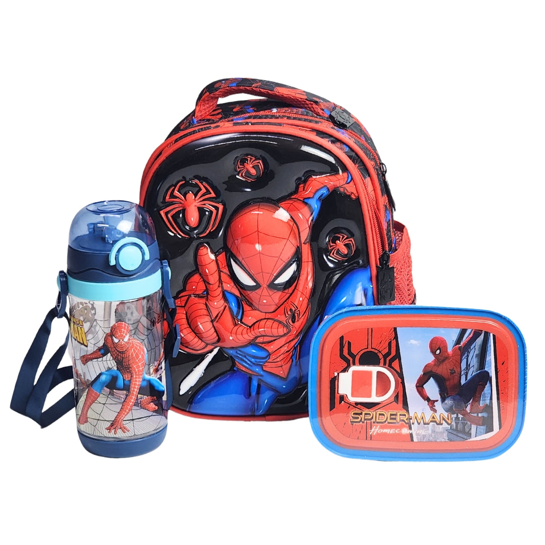 Spiderman Themed School Lunch Deal For Kids (Lunch Bag/Box & Bottle)