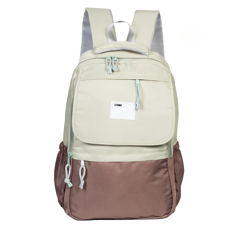 Stylish Two-Tone Backpack For Unisex