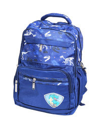 Dino Printed Spacious School Bag For Kids - 16 inches (2263) - Blue (Deal)
