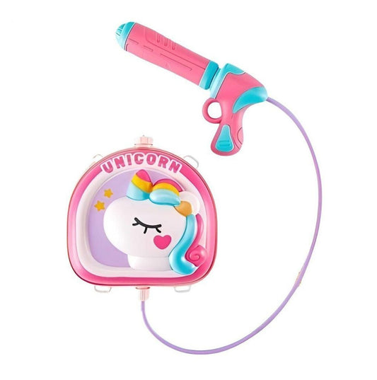 Unicorn Water Gun With Backpack For Water Storage Toy For Kids